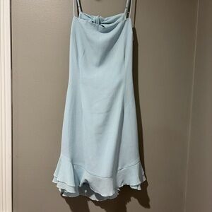 Elegant Light Blue Women's Dress